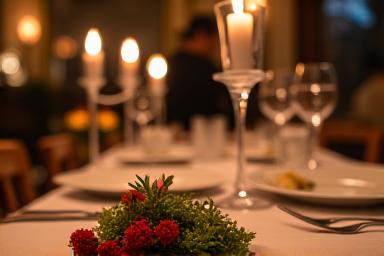 Exklusives Dinner bei einer privaten Feier